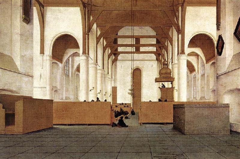 Pieter Jansz Saenredam Interior of the Church of St Odulphus, Assendelft oil painting picture